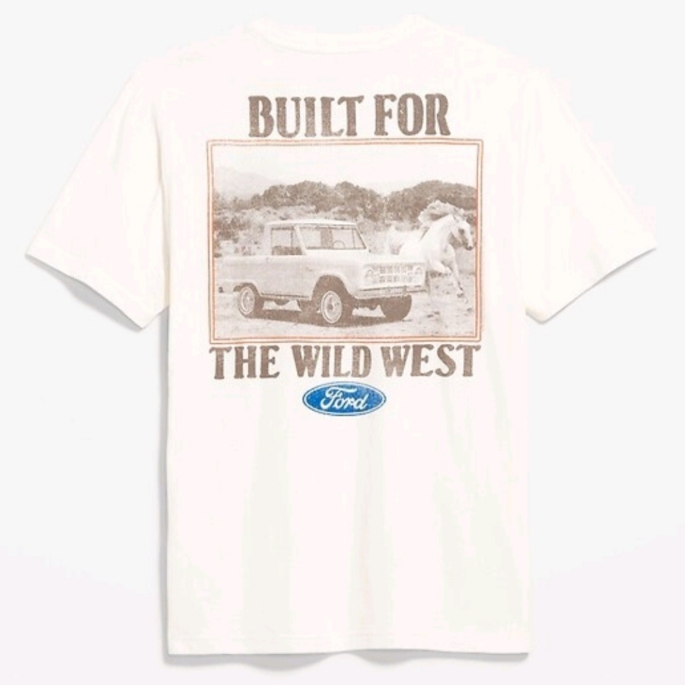 FORD BRONCO | URBAN OUTFITTERS Graphic Logo Crewneck Short Sleeve Tee Women's XL